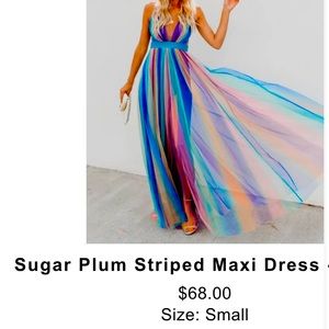 Vici Sugar Plum Maxi dress - size S - multi color